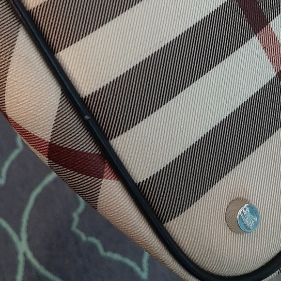 Burberry Vintage Y2K Women's Nova Check Pattern Satchel Bag Purse, Dust … - Picture 13 of 14